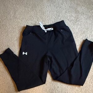 Under Armour Kids Black Sweatpants with Logo XL